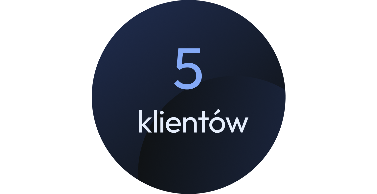 5 klientów